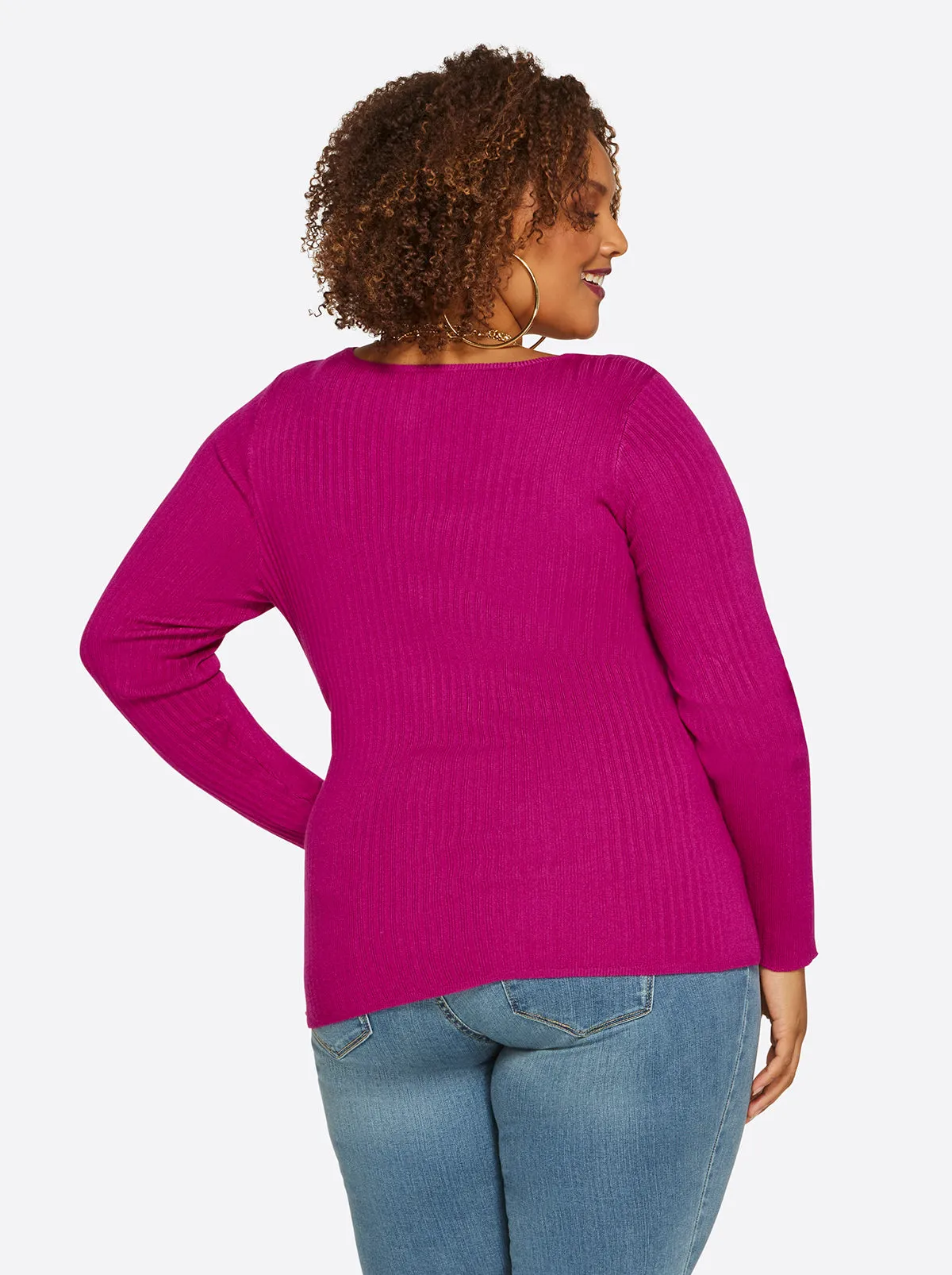 Prescilla Top in Festival Fuchsia sold by Jessica Simpson product image thumbnail 3