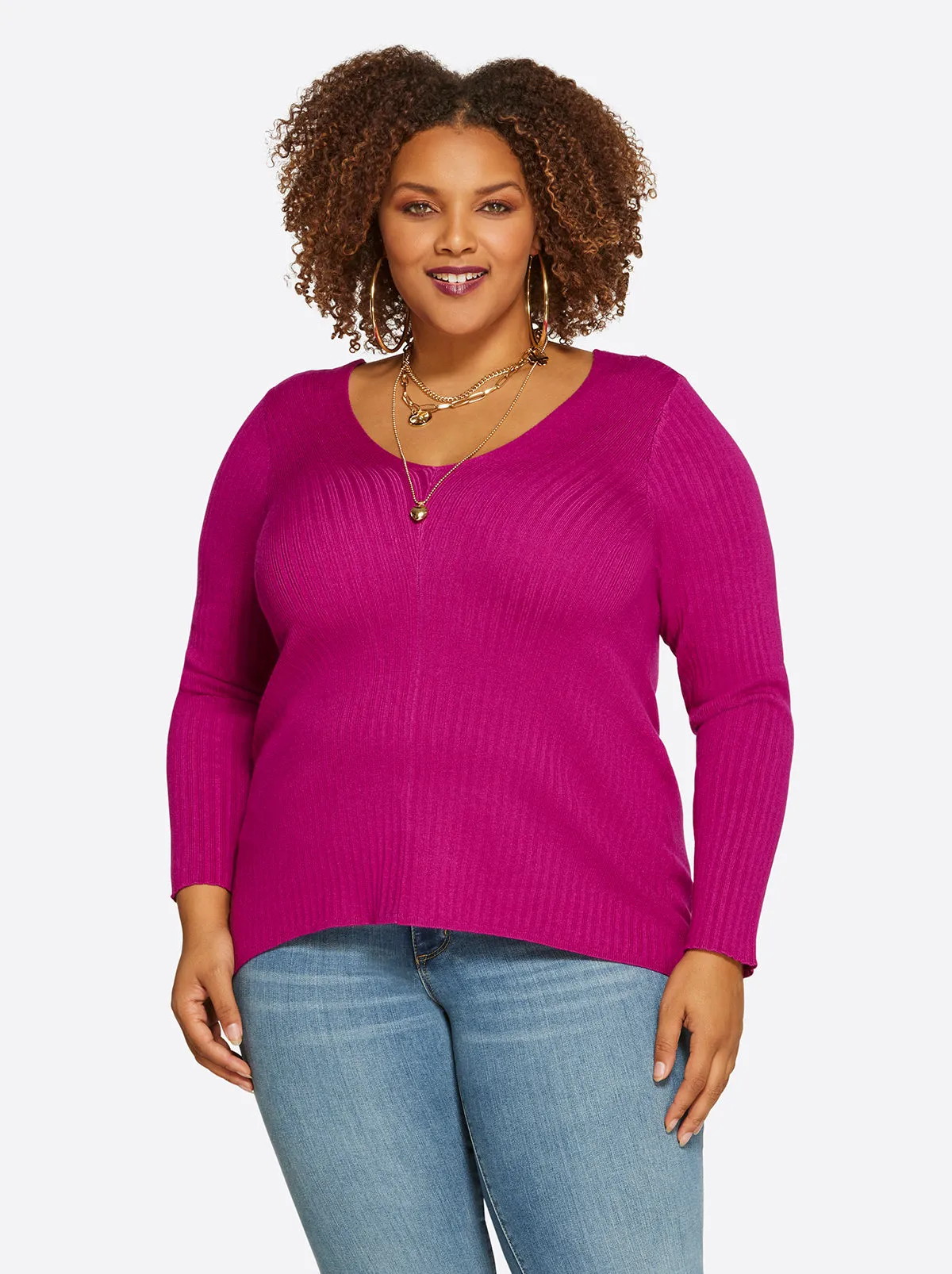 Prescilla Top in Festival Fuchsia sold by Jessica Simpson