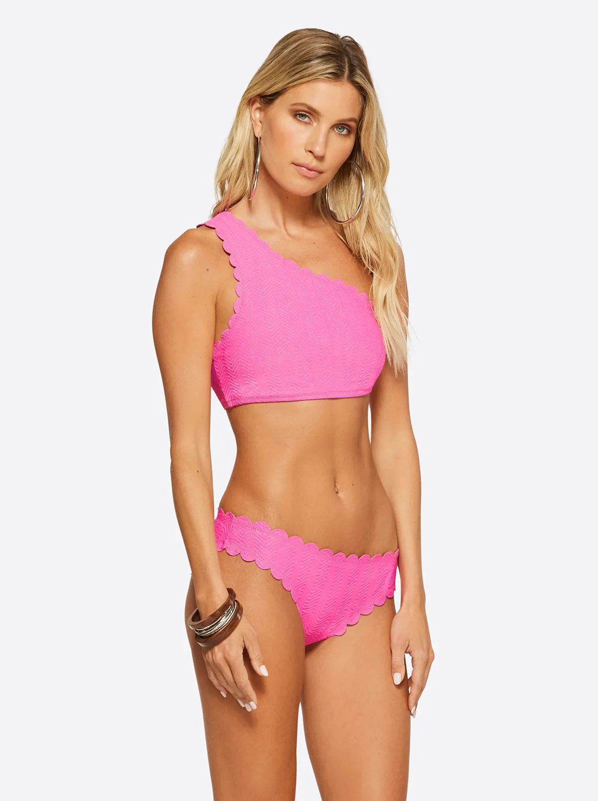 Under the Sea One Shoulder Top in Pink Parfait sold by Jessica Simpson product image thumbnail 2