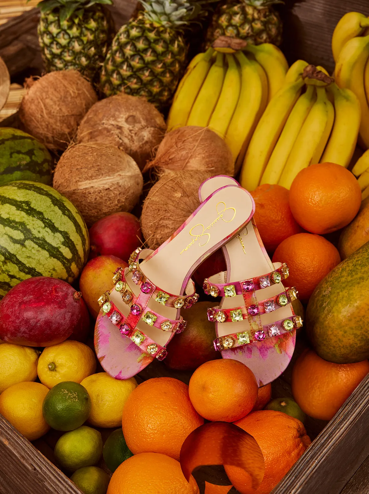 Detta Sandal in Red Combo sold by Jessica Simpson product image thumbnail 2