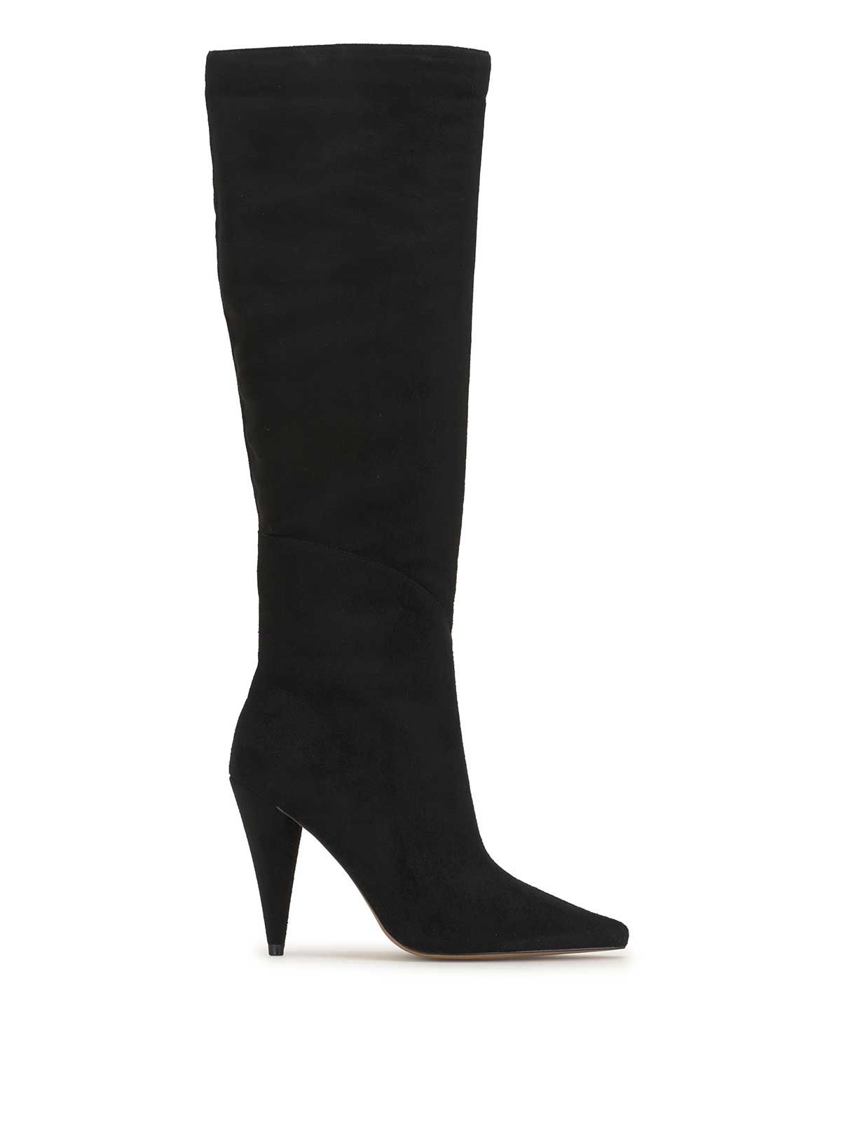 Maynard Knee High Boot in Black Suede sold by Jessica Simpson