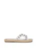 Jinka Espadrille Sandal in Clear sold by Jessica Simpson