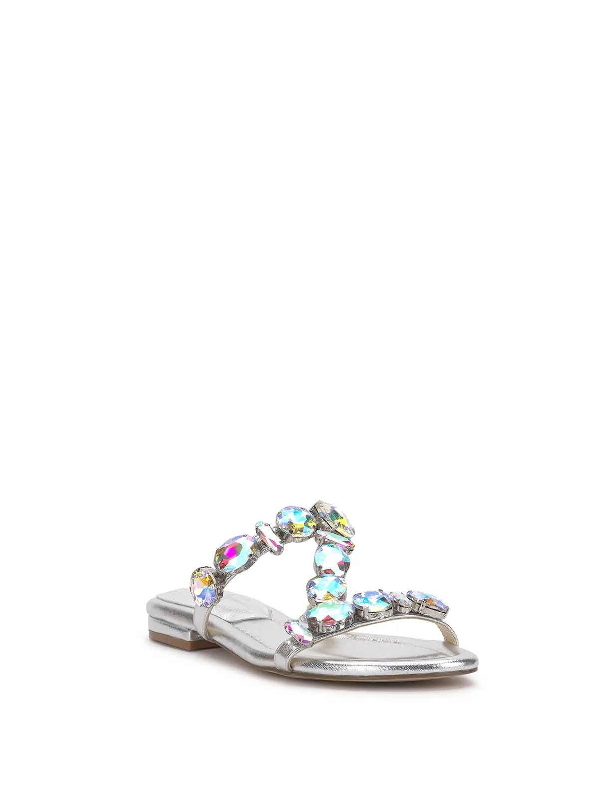 Avimma Flat Sandal in Silver sold by Jessica Simpson product image thumbnail 4