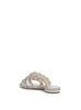Detta Rhinestone Band Sandal in Silver sold by Jessica Simpson