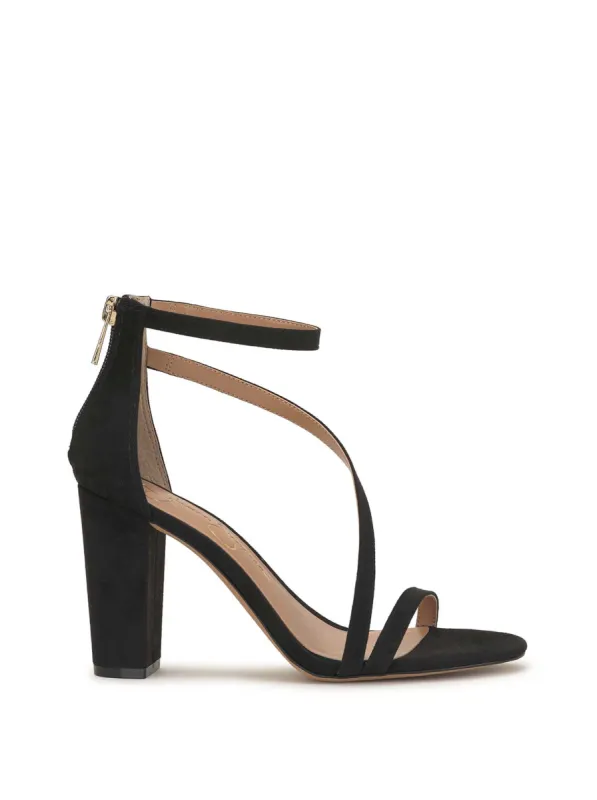 Sloyan High Heel Sandal in Black Suede sold by Jessica Simpson