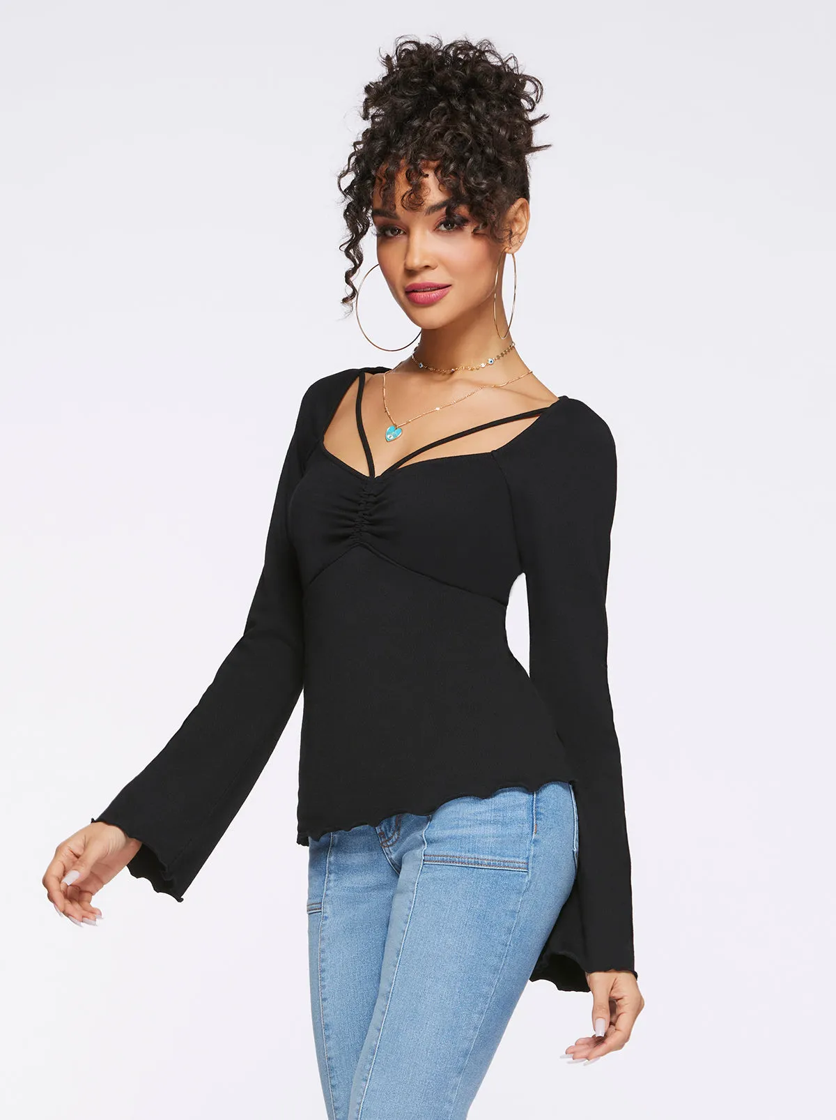 Rori Top in Black sold by Jessica Simpson product image thumbnail 2