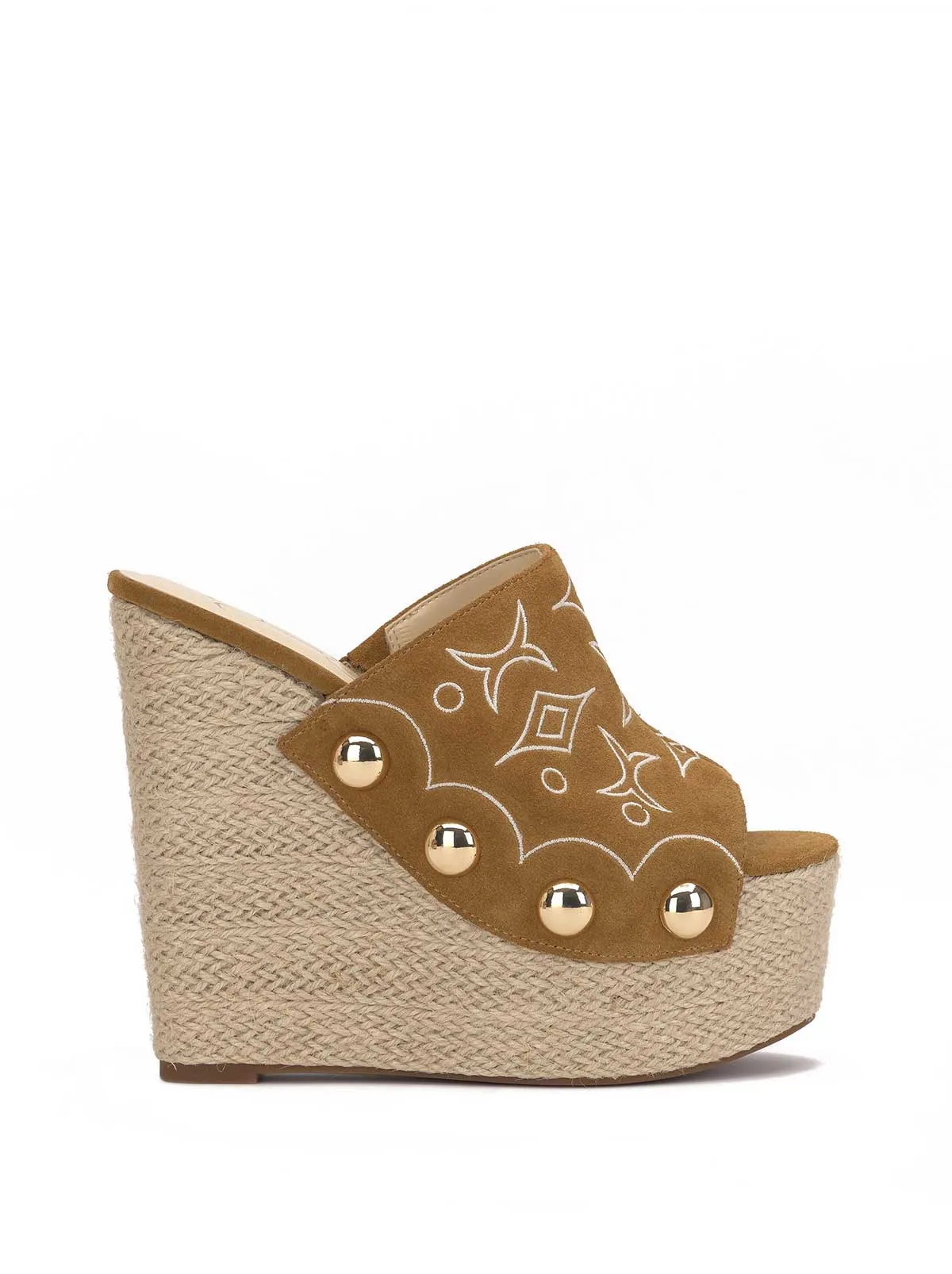 Vadim Espadrille Wedge in Saddle Ranch sold by Jessica Simpson