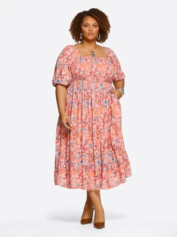 Simona Dress in Blooming Pasture sold by Jessica Simpson