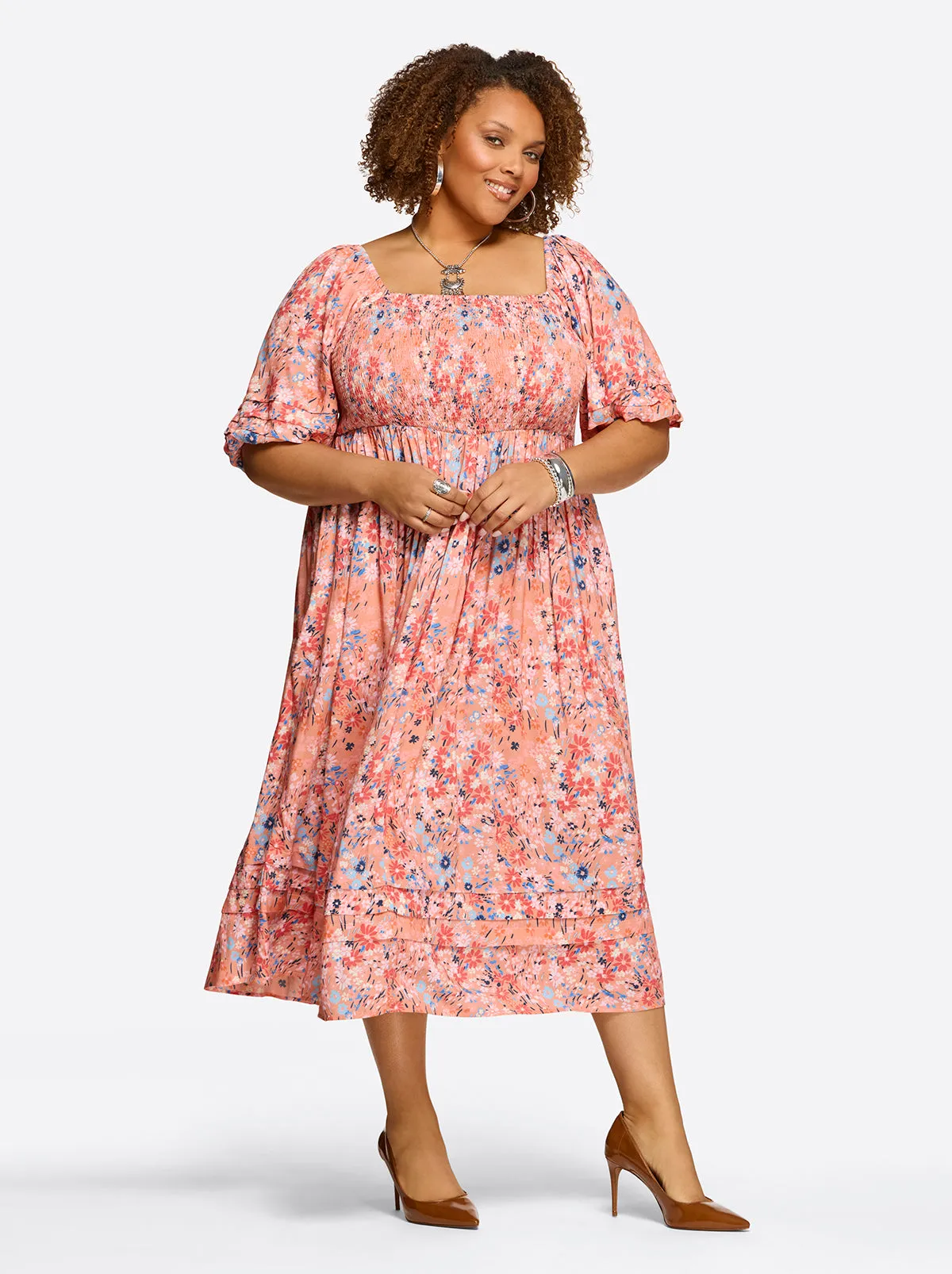 Simona Dress in Blooming Pasture sold by Jessica Simpson product image thumbnail 3