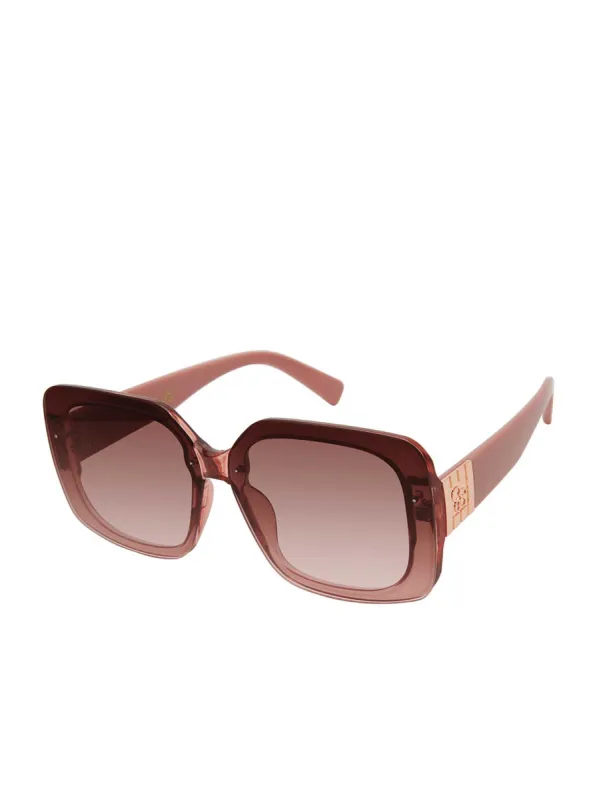 Flush Lens Square Sunglasses in Rose sold by Jessica Simpson