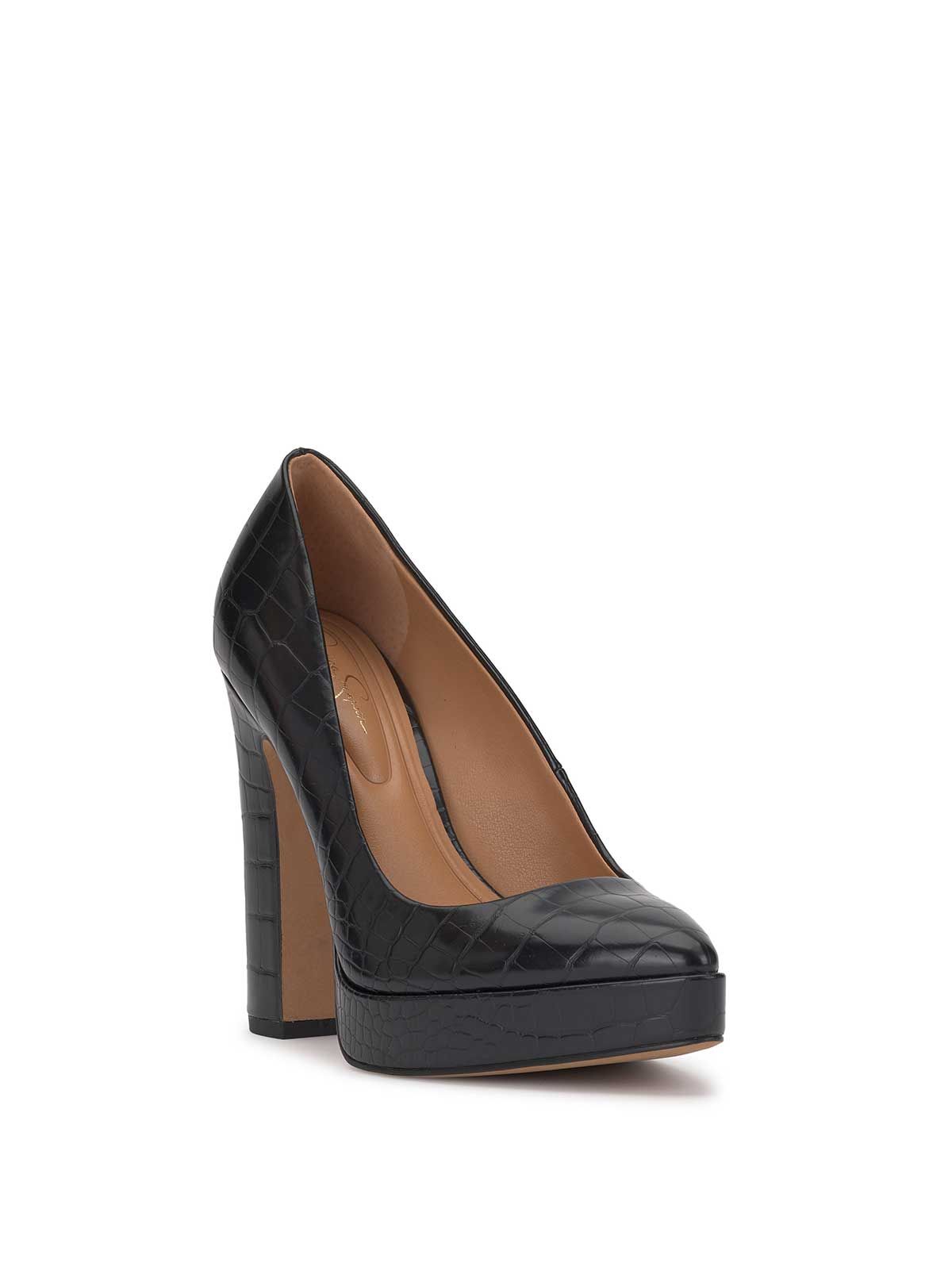 Glynis Platform Pump in Black Croco sold by Jessica Simpson product image thumbnail 4