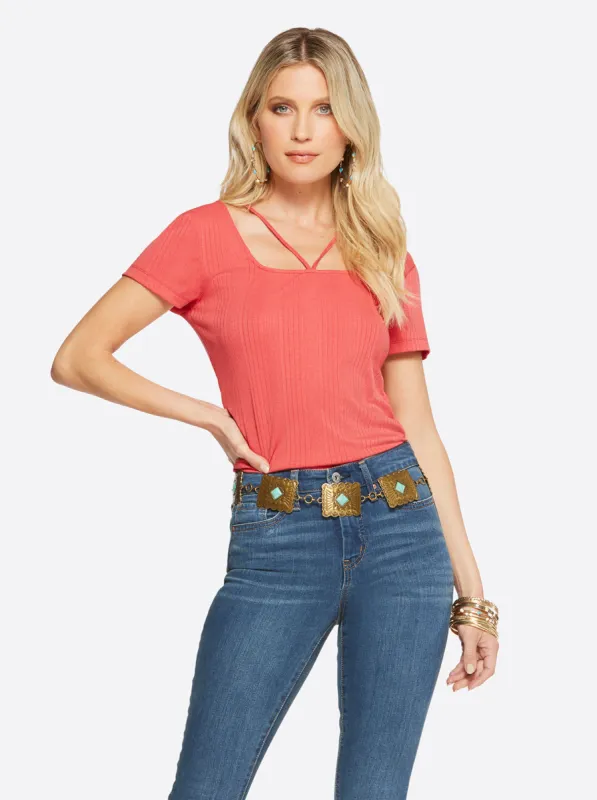 Pippa Top in Baked Apple made by Jessica Simpson