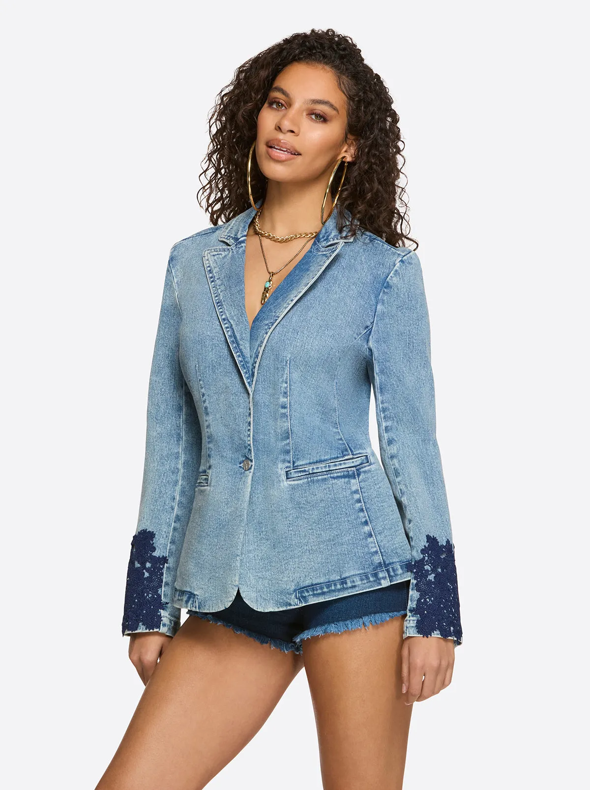 Fitted Blazer in Reflection sold by Jessica Simpson product image thumbnail 2