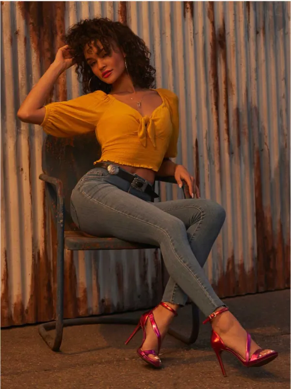 Carey Top in Golden Rod made by Jessica Simpson