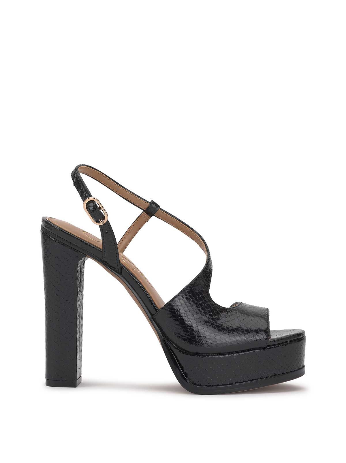 Gafira Platform Sandal in Black sold by Jessica Simpson