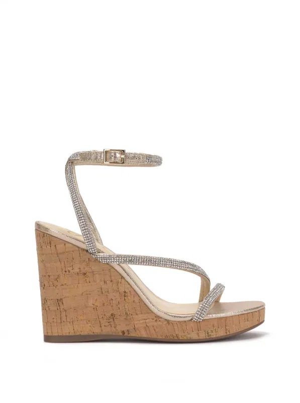 Tenley Embellished Wedge in Champagne sold by Jessica Simpson