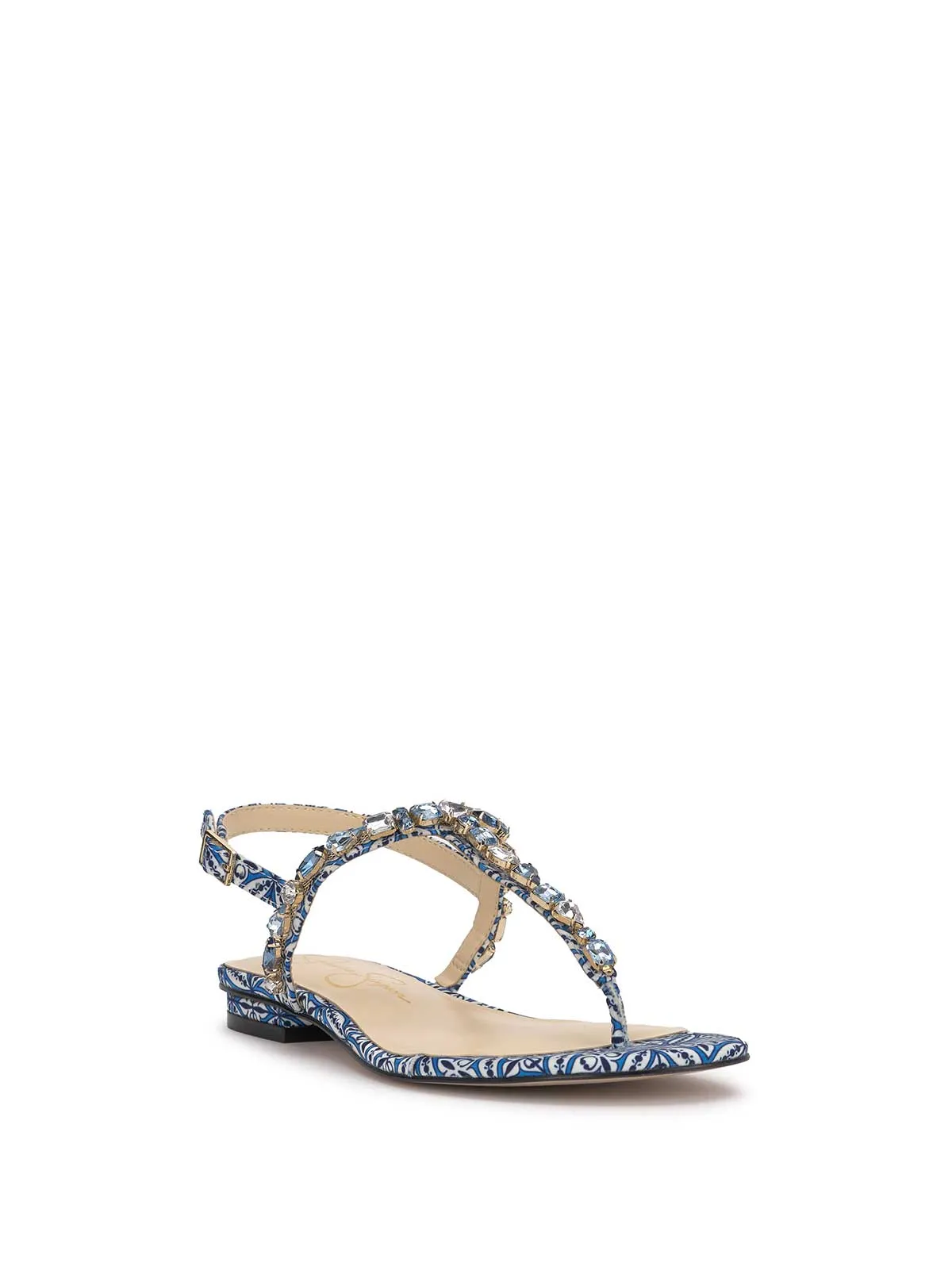 Dehna Embellished Sandal in Blue Print sold by Jessica Simpson product image thumbnail 4