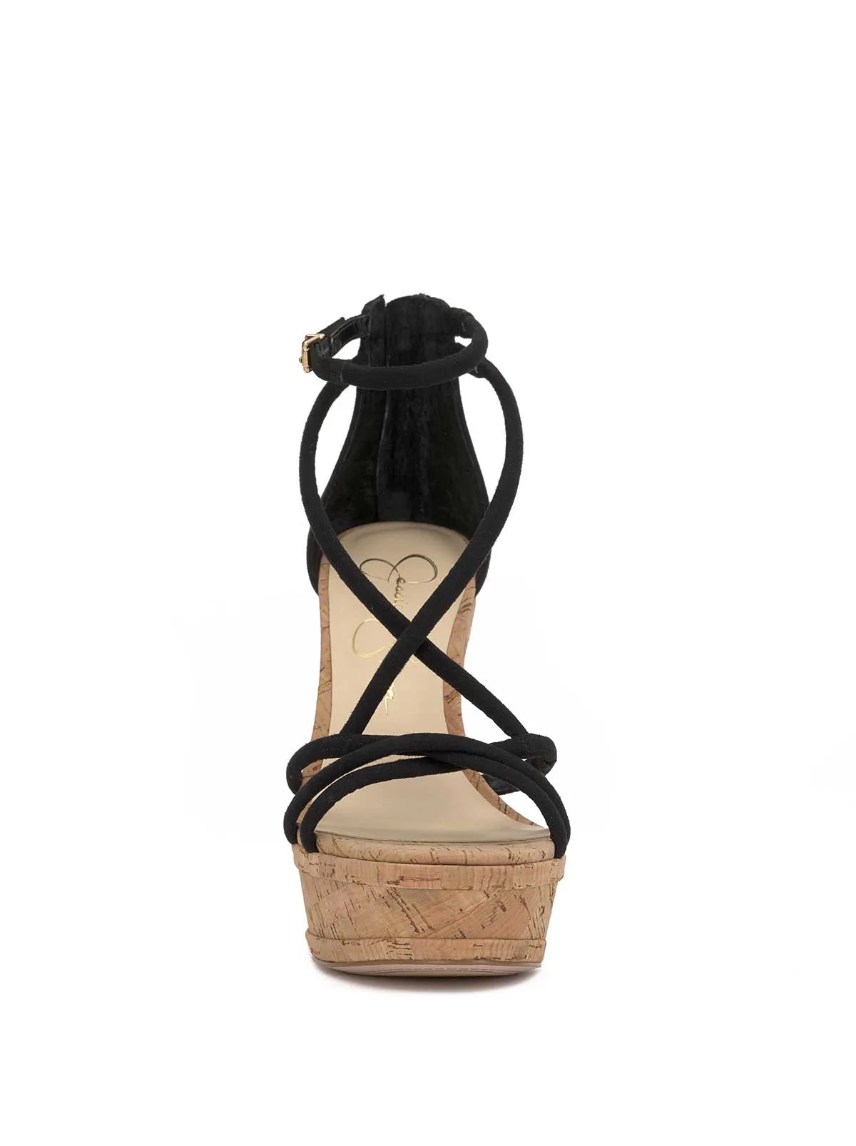 Olype Strappy Wedge Sandal in Black sold by Jessica Simpson product image thumbnail 2