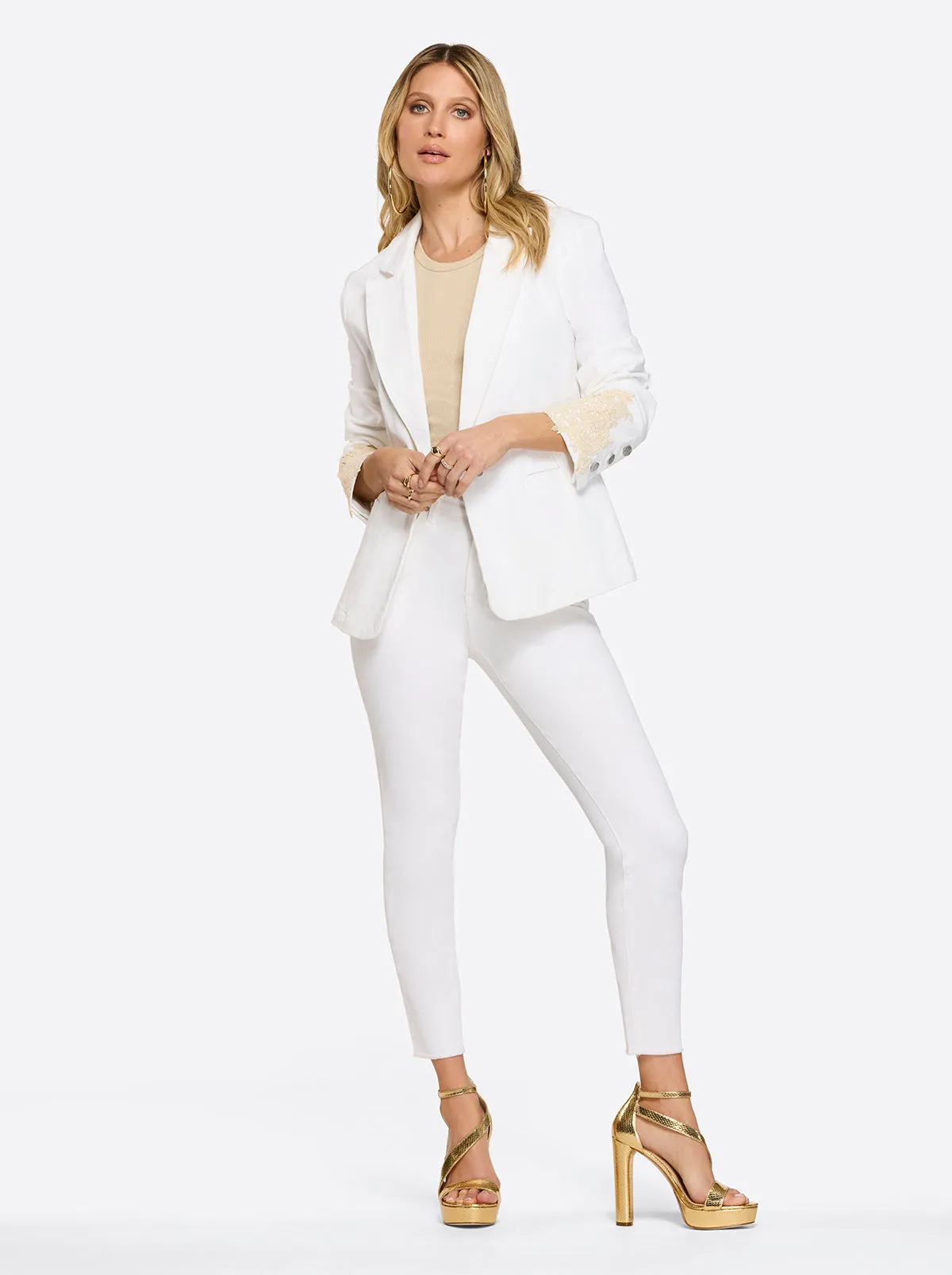 Fitted Blazer in White sold by Jessica Simpson product image thumbnail 4