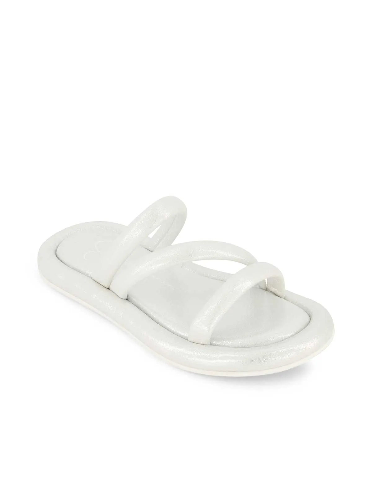 Girls' Kaylen Strap Slippers in Silver sold by Jessica Simpson product image thumbnail 2