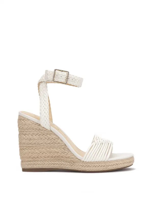 Talise Braided Wedge in White sold by Jessica Simpson