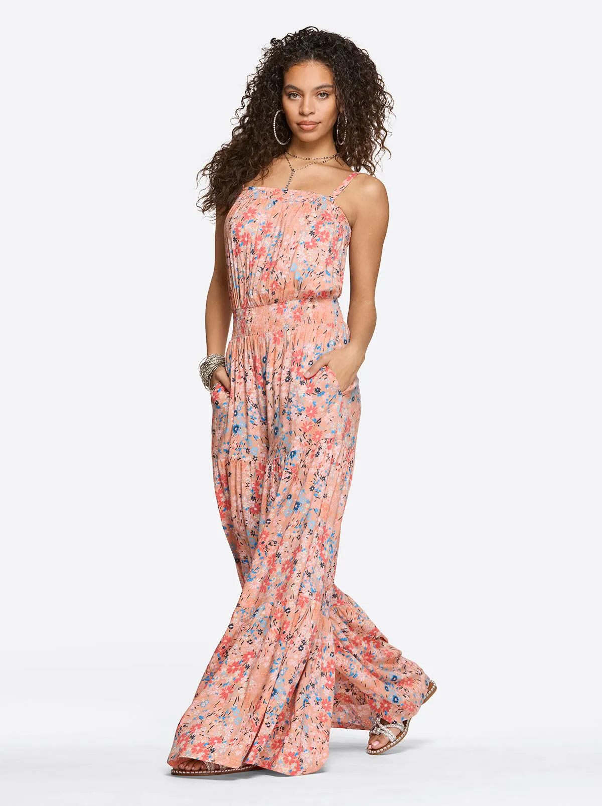 Devyn Jumpsuit in Blooming Pasture sold by Jessica Simpson product image thumbnail 3