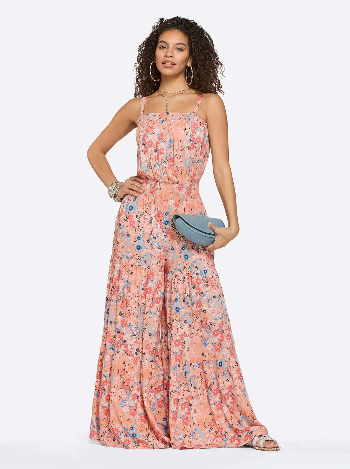 Devyn Jumpsuit in Blooming Pasture sold by Jessica Simpson product image thumbnail 2