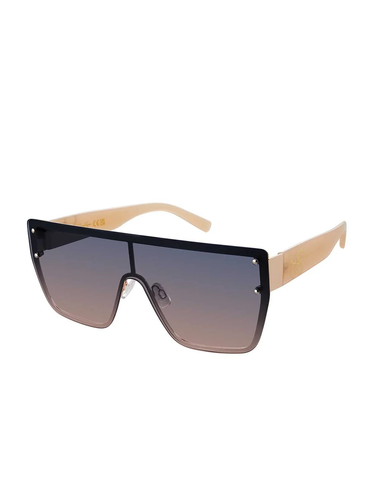 Retro 80's Sunglasses in Gold & Nude sold by Jessica Simpson