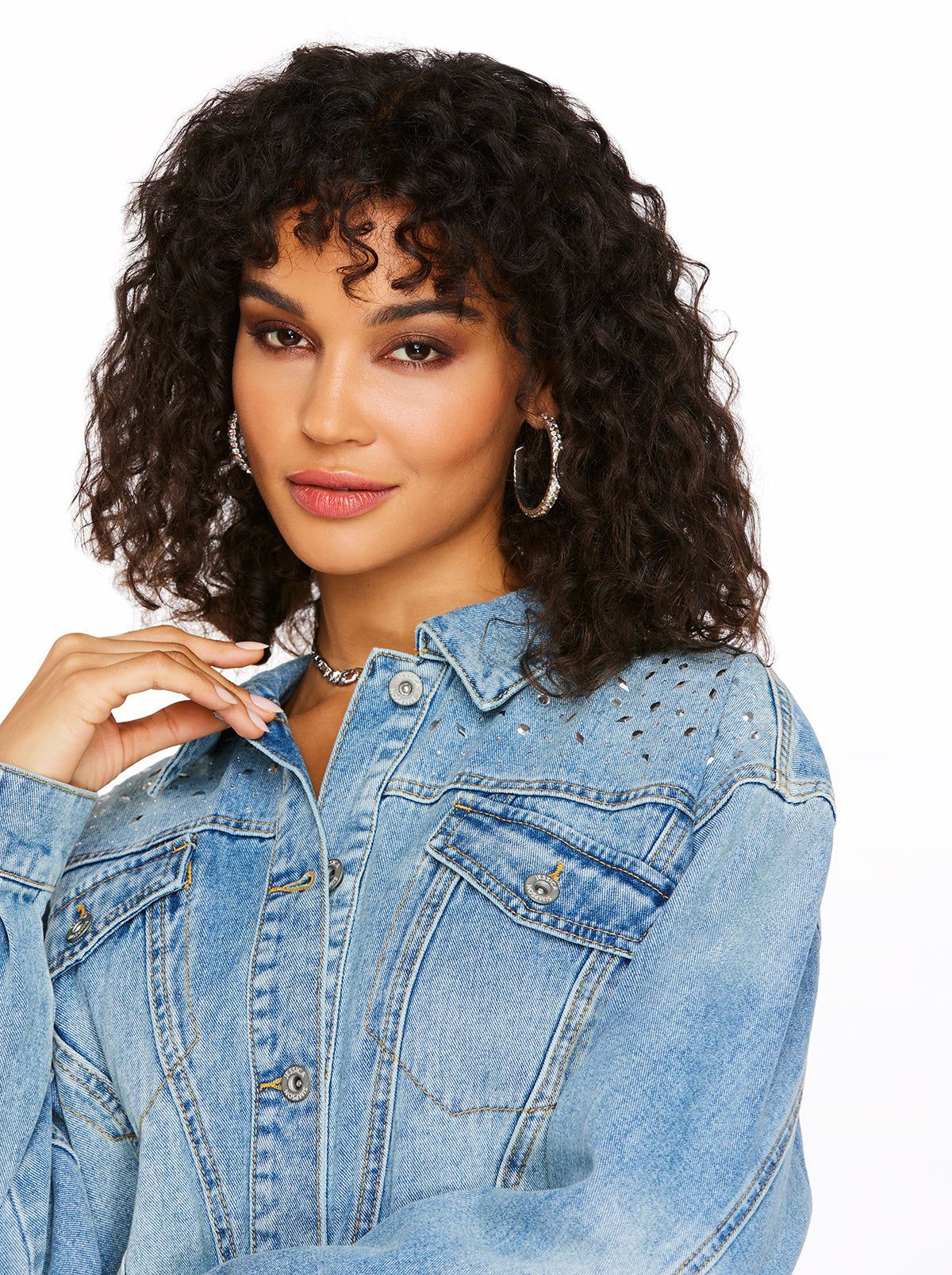 Austin Jacket in Into the Blues sold by Jessica Simpson product image thumbnail 4