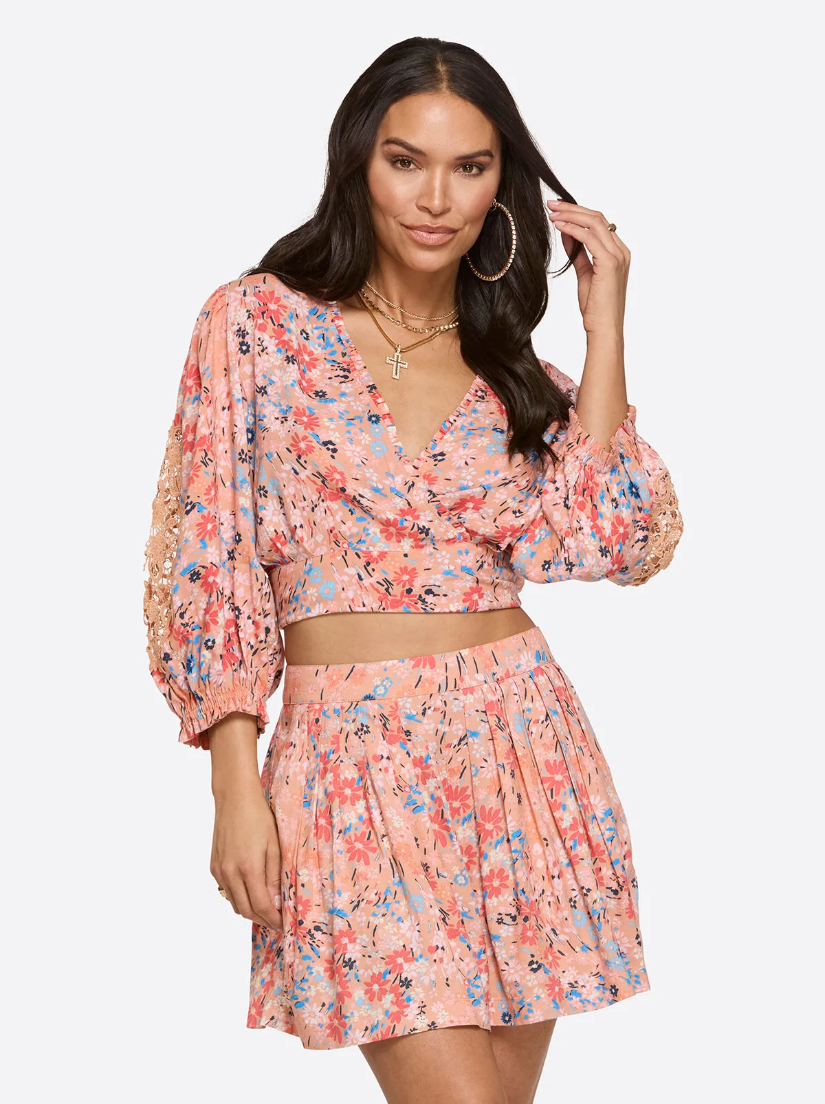 Patsy Top in Blooming Pastures sold by Jessica Simpson