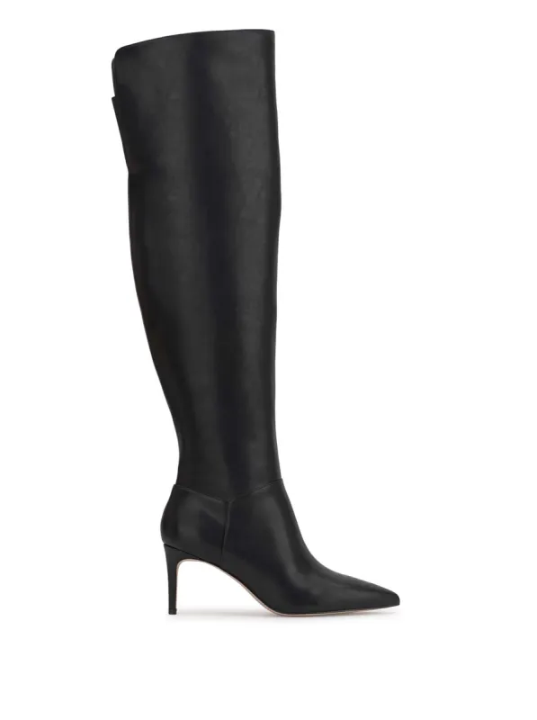 Verity Stiletto Boot in Black Leather sold by Jessica Simpson