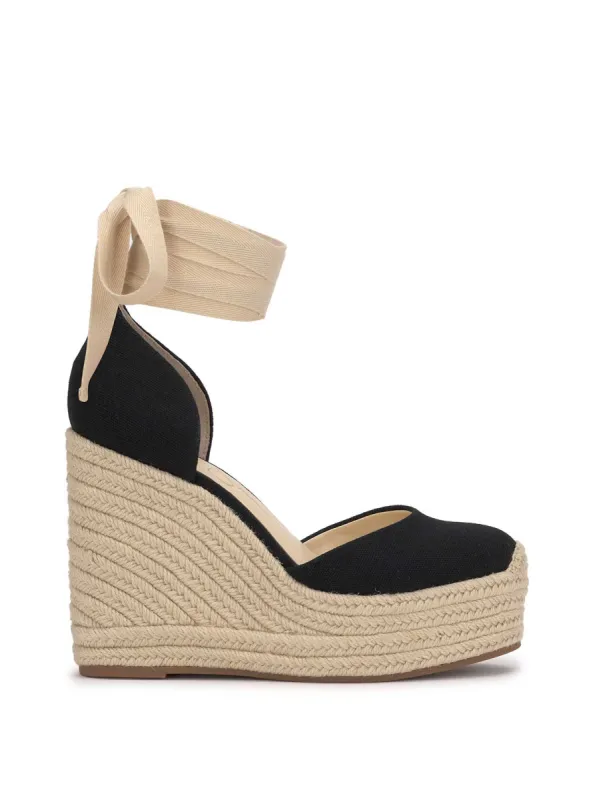 Weyla Espadrille Wedge in Black sold by Jessica Simpson