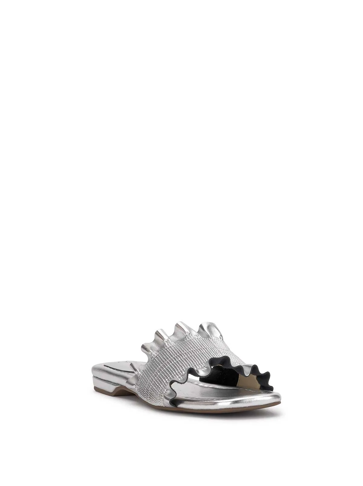 Camessa Smocked Sandal in Silver sold by Jessica Simpson product image thumbnail 4