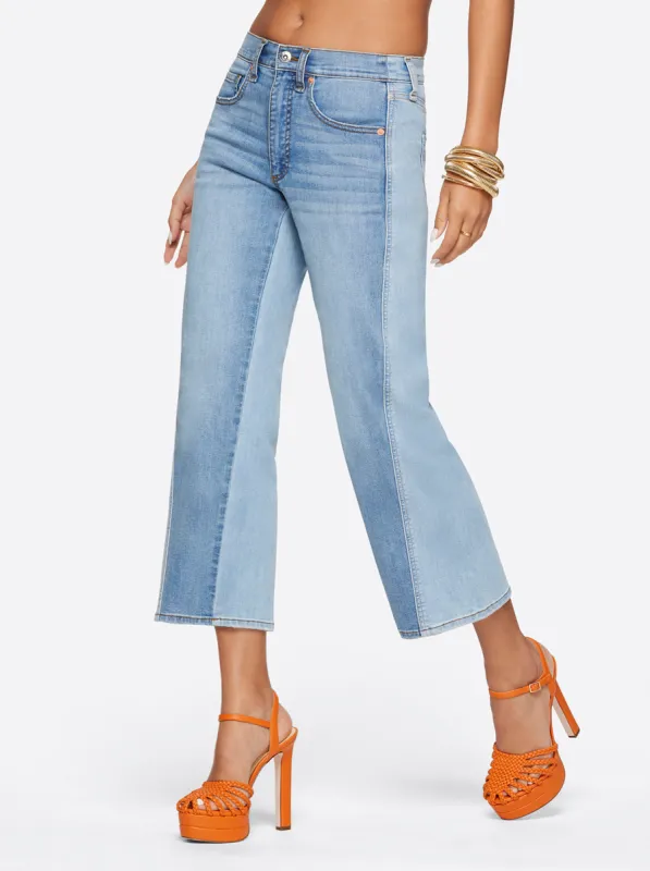 Melody Wide Leg Crop in Lovey Dovey sold by Jessica Simpson
