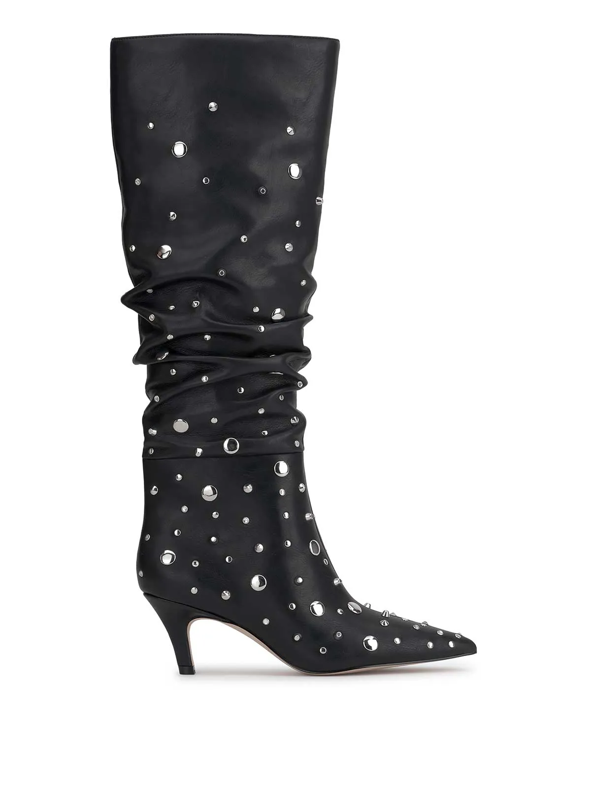Naevy Slouch Boot in Black Studs sold by Jessica Simpson