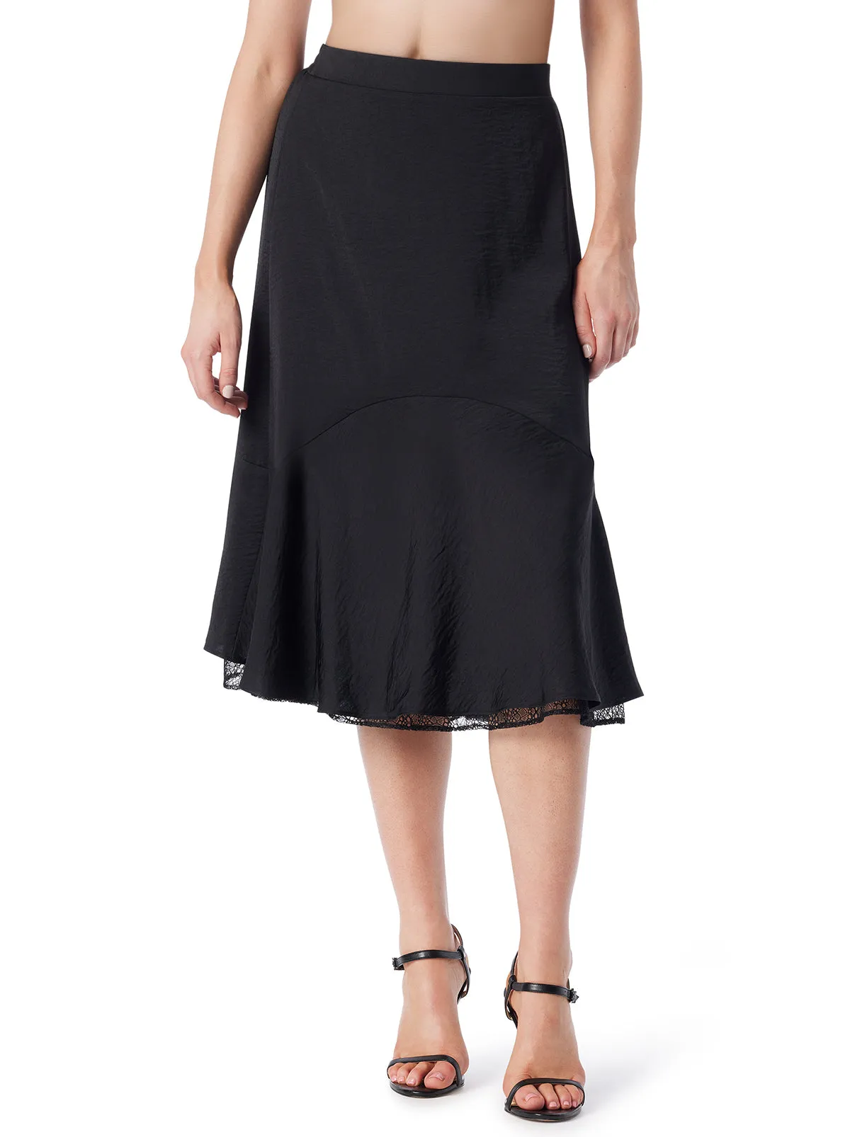 Haven Lace Hem Skirt in Anthracite sold by Jessica Simpson product image thumbnail 3