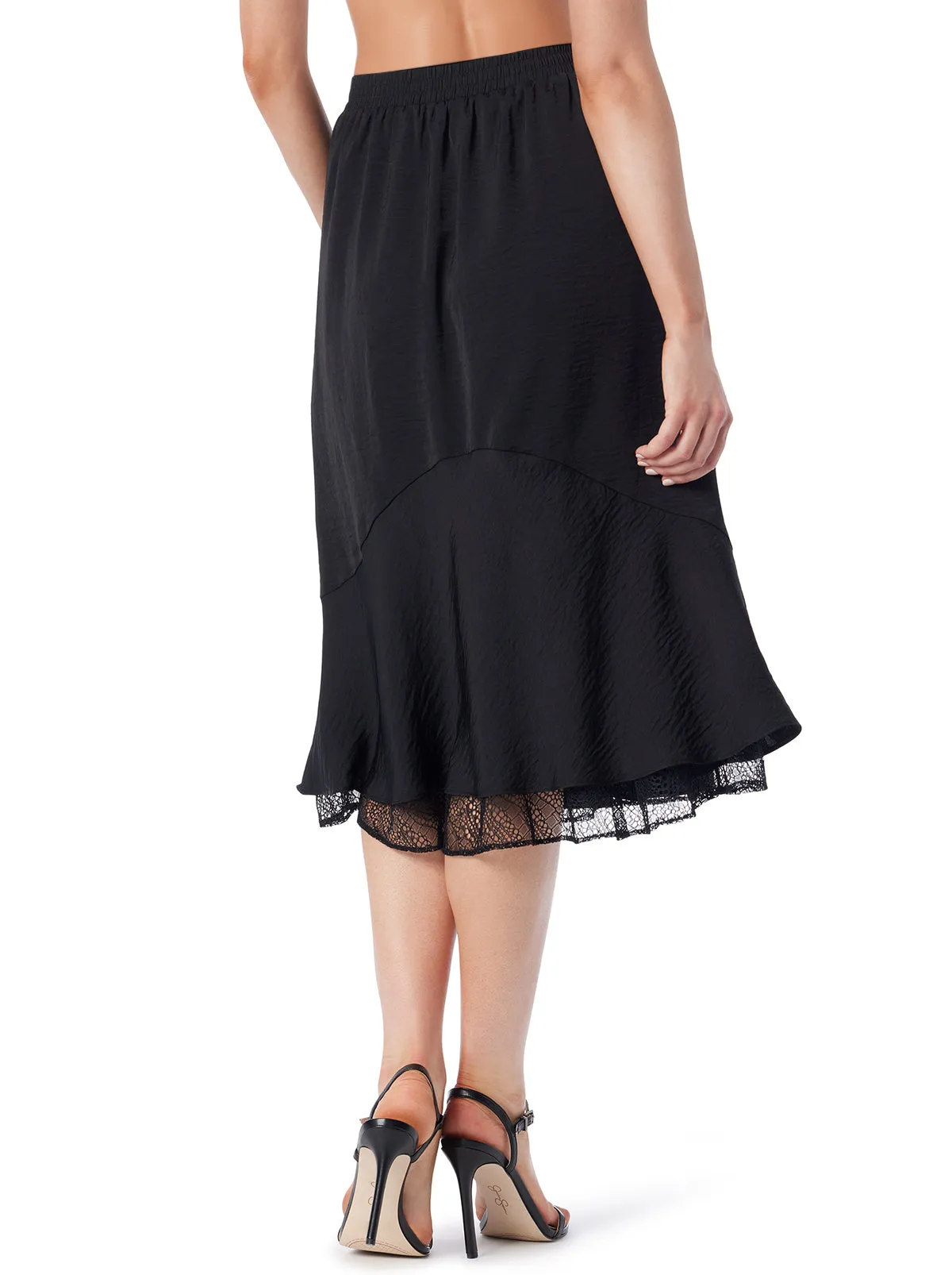Haven Lace Hem Skirt in Anthracite sold by Jessica Simpson product image thumbnail 5