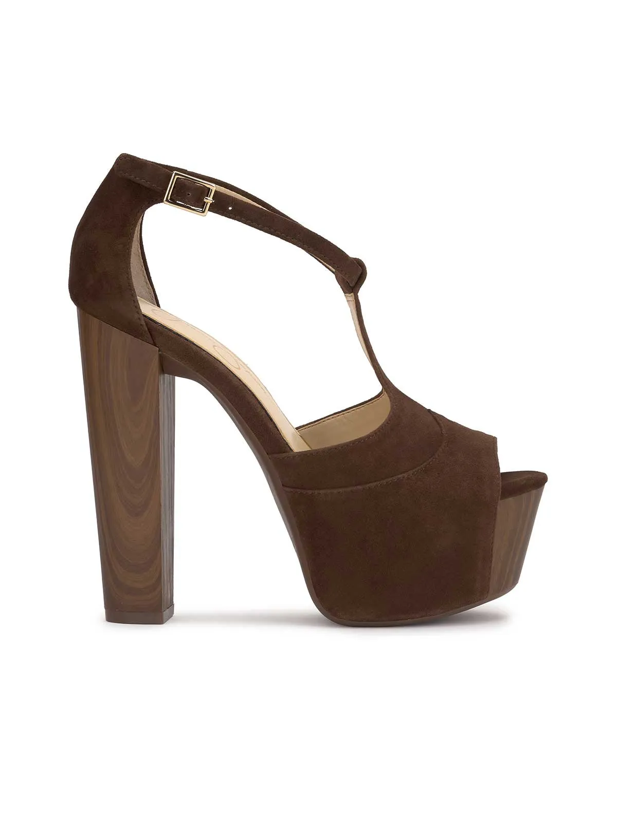 Dany T-strap Platform Sandal in Walnut sold by Jessica Simpson