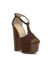 Dany T-strap Platform Sandal in Walnut sold by Jessica Simpson