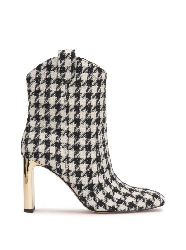 Xovira Heeled Bootie in Houndstooth sold by Jessica Simpson