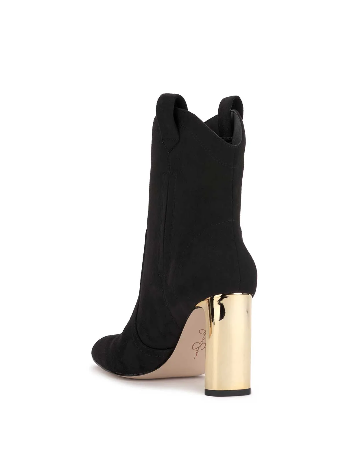Xovira Heeled Bootie in Black Suede sold by Jessica Simpson product image thumbnail 3
