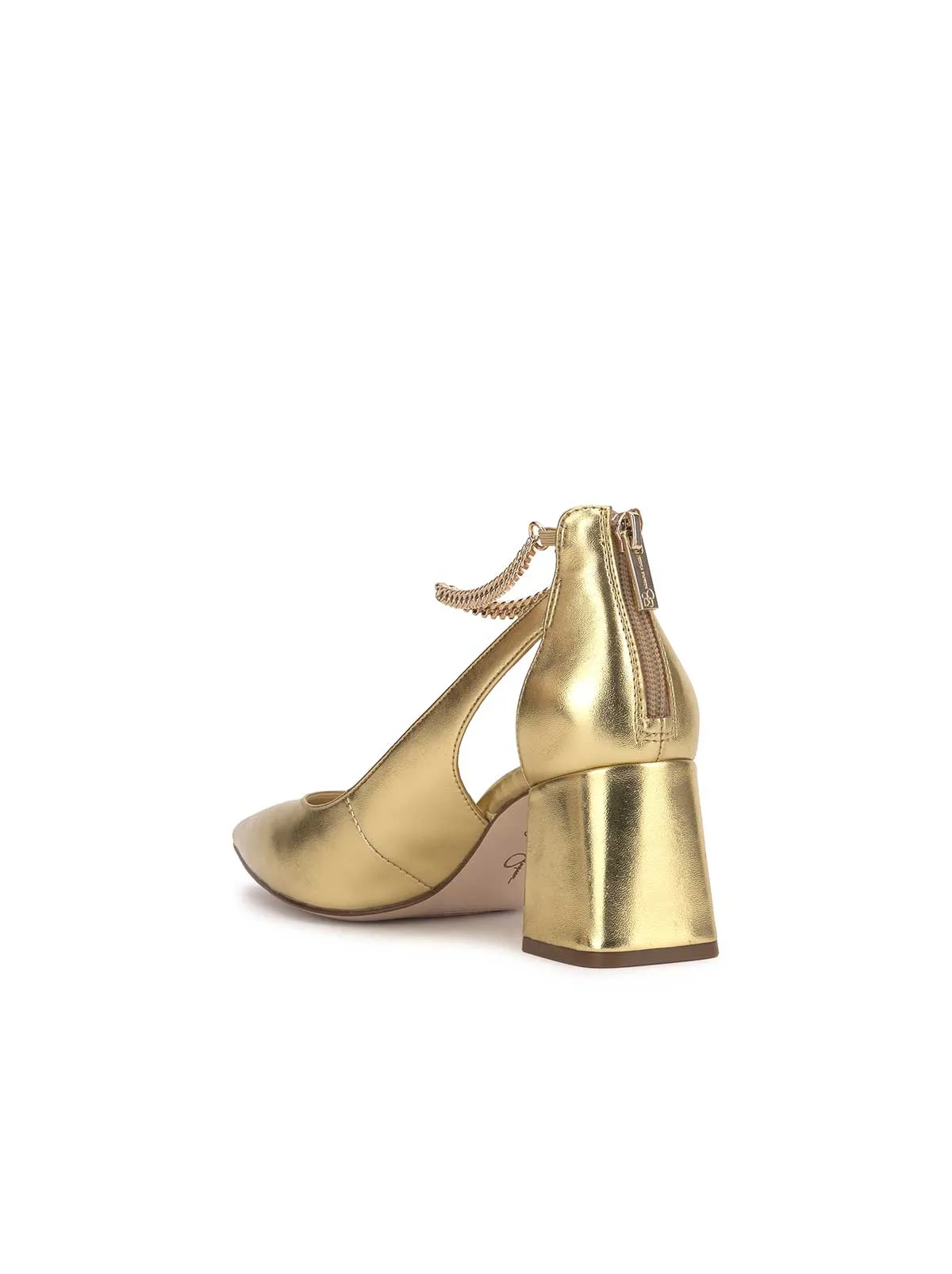 Sylan Chain Ankle Strap Pump in Gold sold by Jessica Simpson product image thumbnail 3