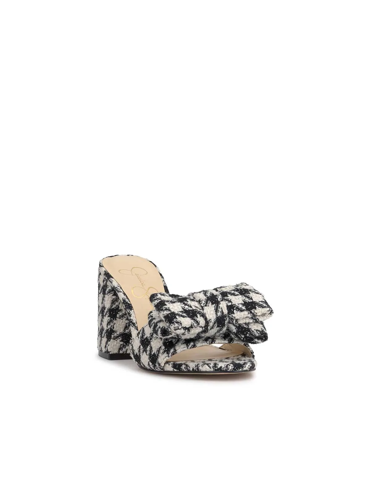 Romilda Block Heel Sandal in Black/White sold by Jessica Simpson product image thumbnail 4