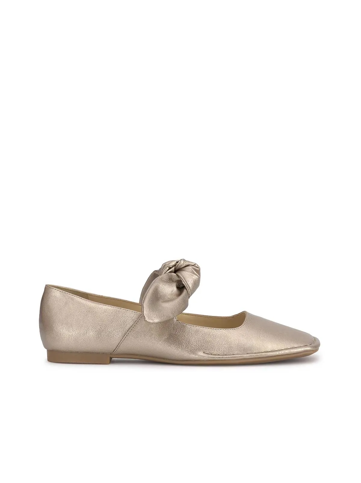Lysute Ballet Flat in Gold sold by Jessica Simpson