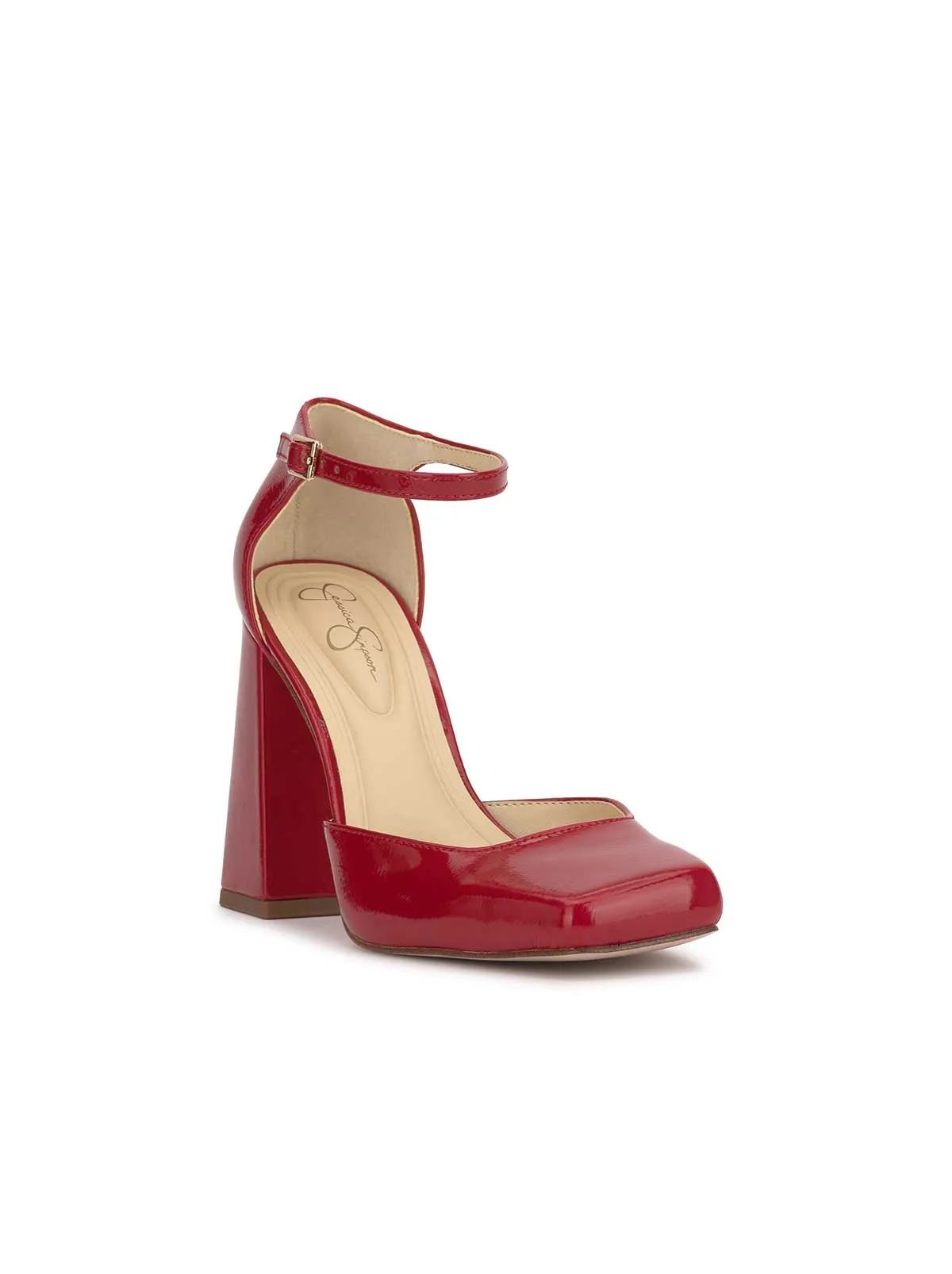 Lollah Block Heel Pump in Red Muse sold by Jessica Simpson product image thumbnail 4