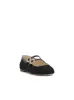 Allista Buckle Ballet Flat in Black Suede sold by Jessica Simpson
