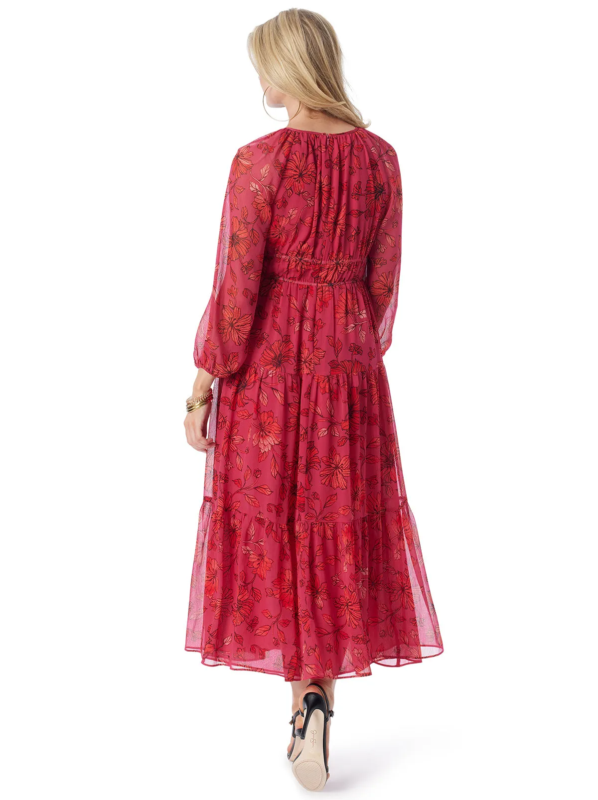 Sasha Maxi Dress in Outlined Blossoms sold by Jessica Simpson product image thumbnail 5