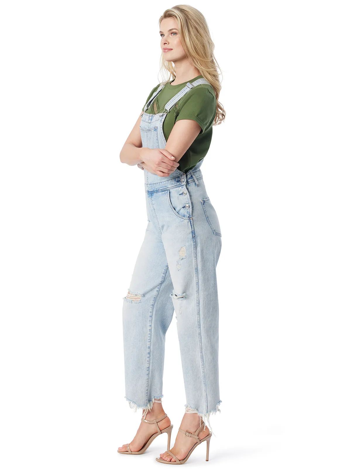 Baggy Overalls in Folklore sold by Jessica Simpson product image thumbnail 4