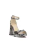 Kaliah Platform Sandal in Chrome Snake sold by Jessica Simpson