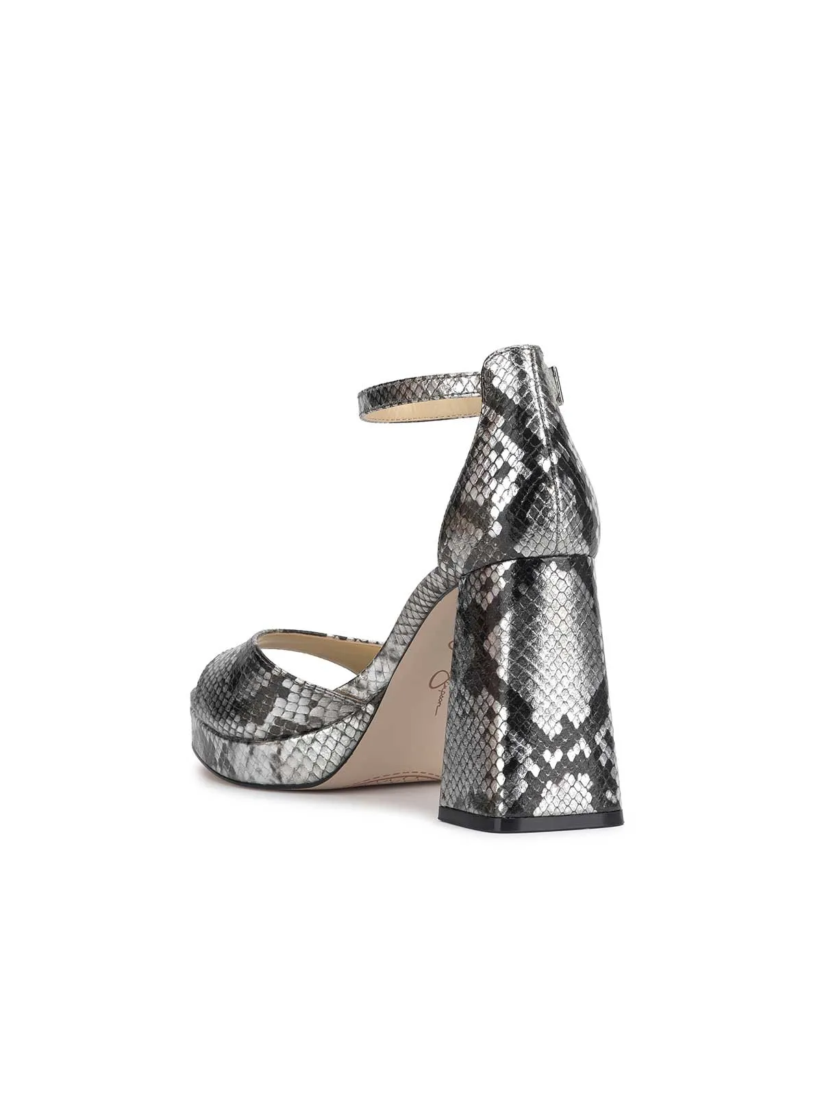 Kaliah Platform Sandal in Chrome Snake sold by Jessica Simpson product image thumbnail 3
